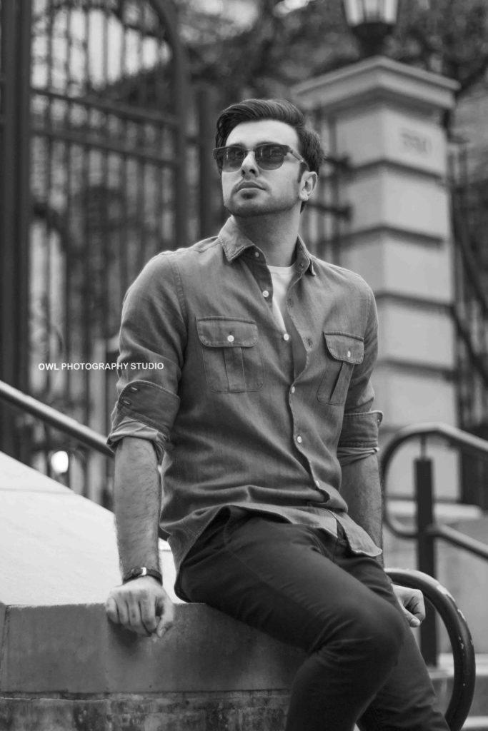 Black and white editorial portrait of man in sunglasses, Houston portrait photography