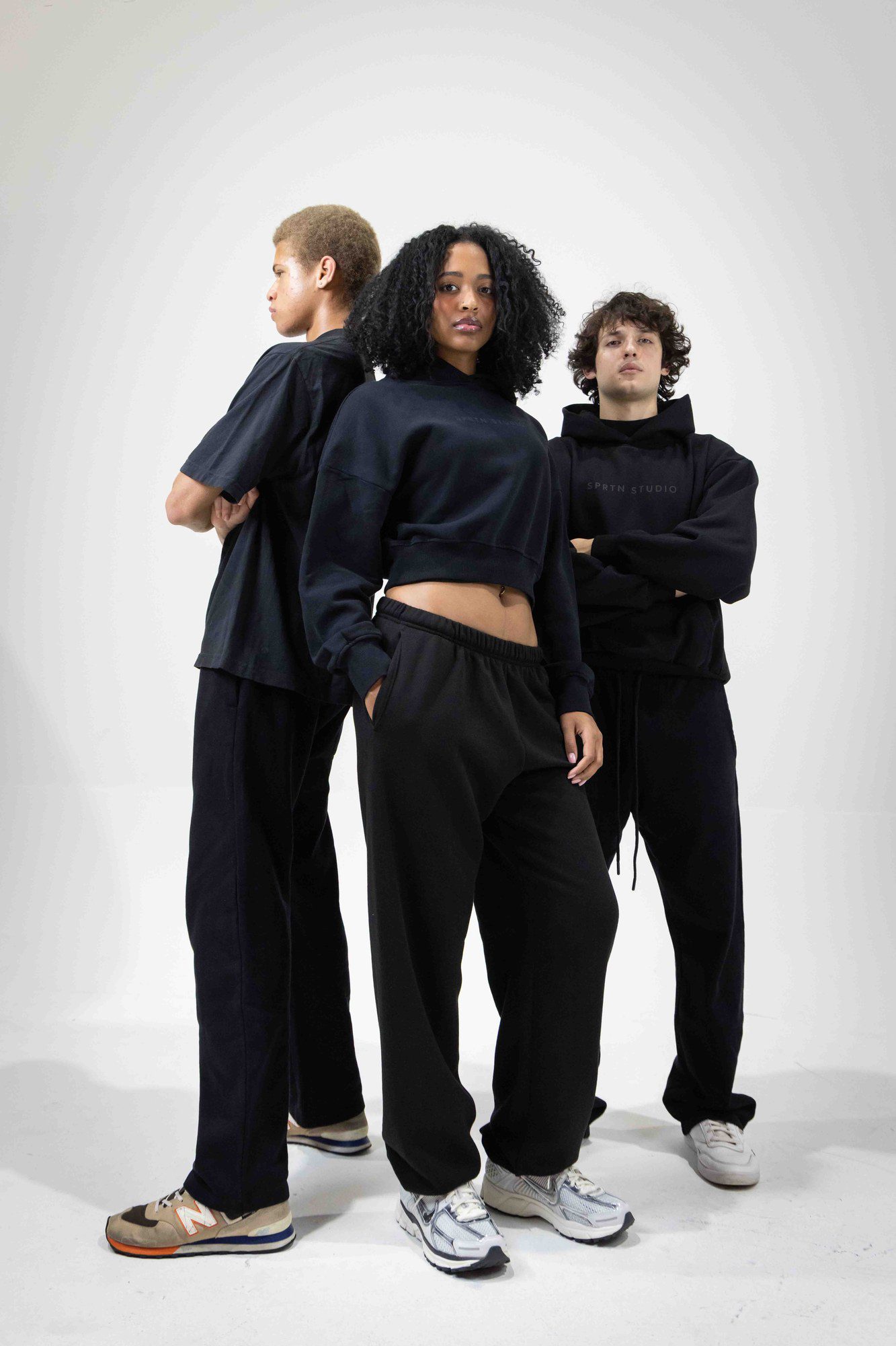 Apparel product photography, studio streetwear shoot