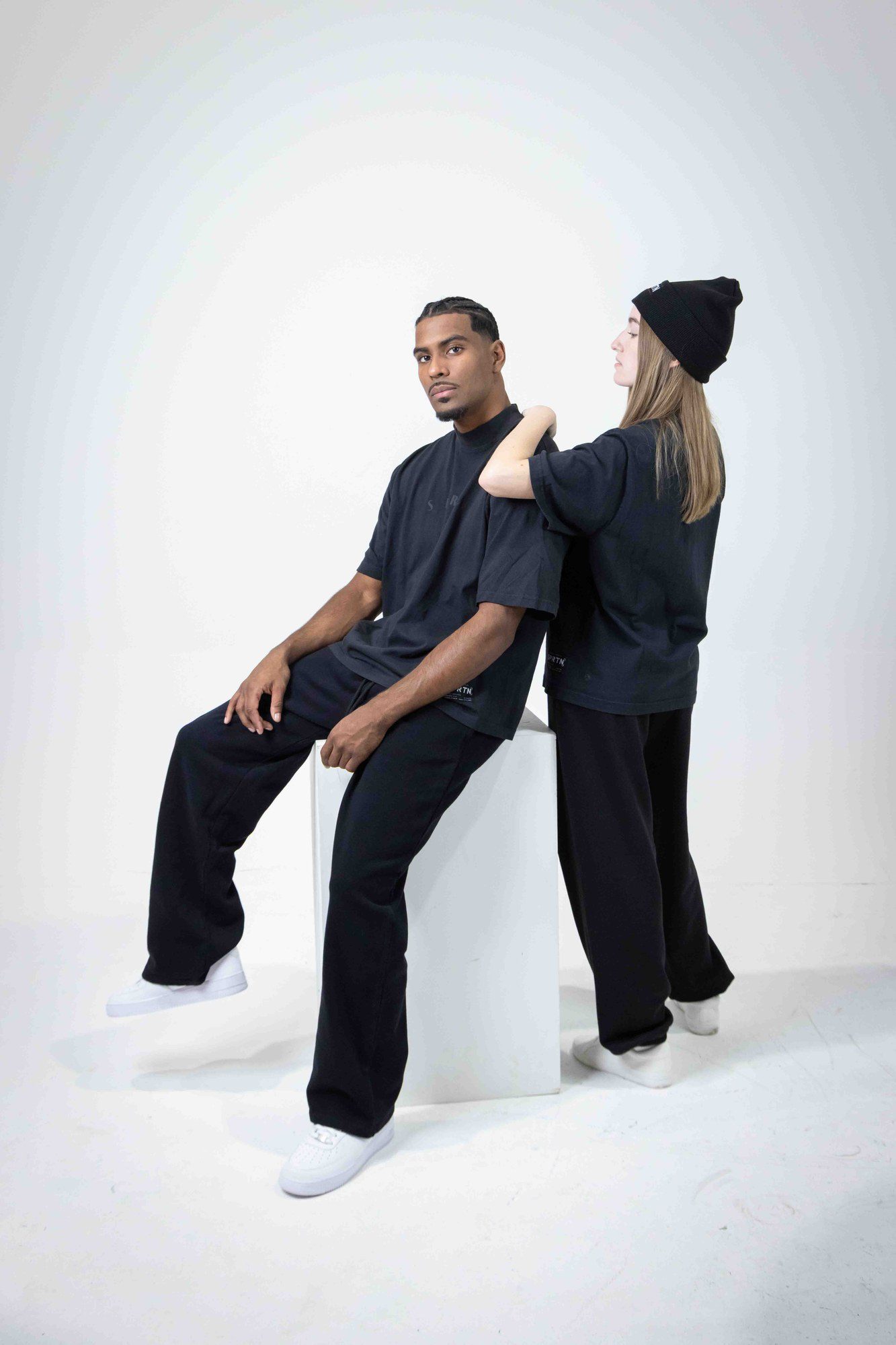 Apparel product photography, studio streetwear shoot
