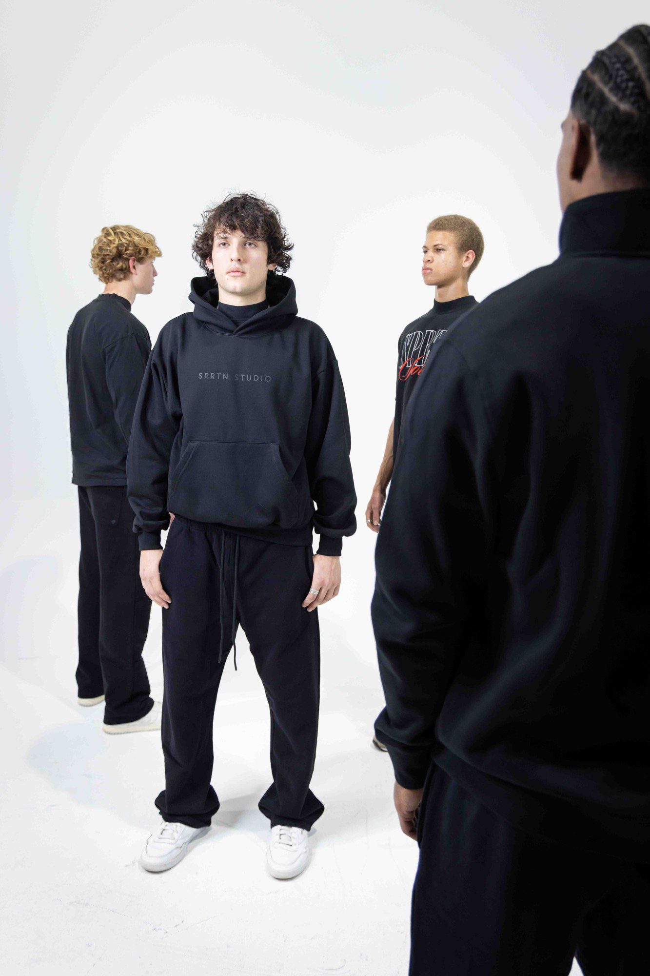 Apparel product photography, studio streetwear shoot